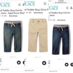 Three (3) pairs of 4T Children’s place pants